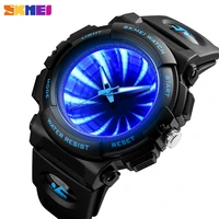 top brand skmei men quartz watch waterproof sport wristwatch luxury back light led watch fashion mens bracelet reloj hombre