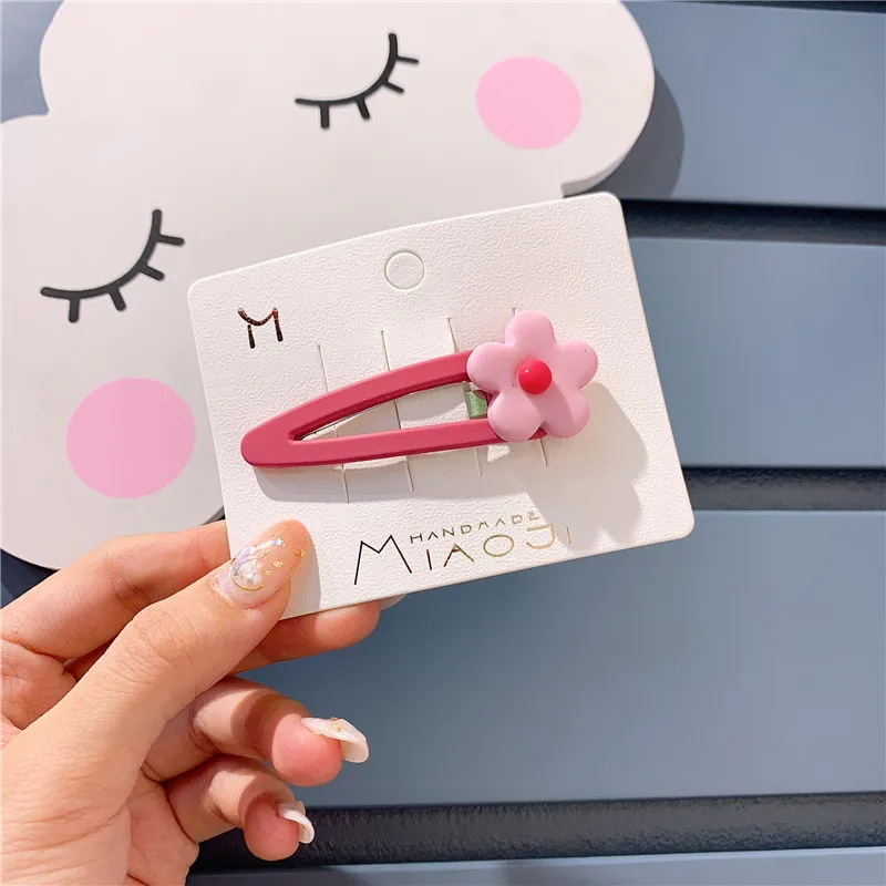Rose Pink Новое поступление, заколки для волос с цветами для девочек, цветная Шпилька, головной убор, заколки, модные цветочные аксессуары для волос для женщин - Цвет: Rose Pink