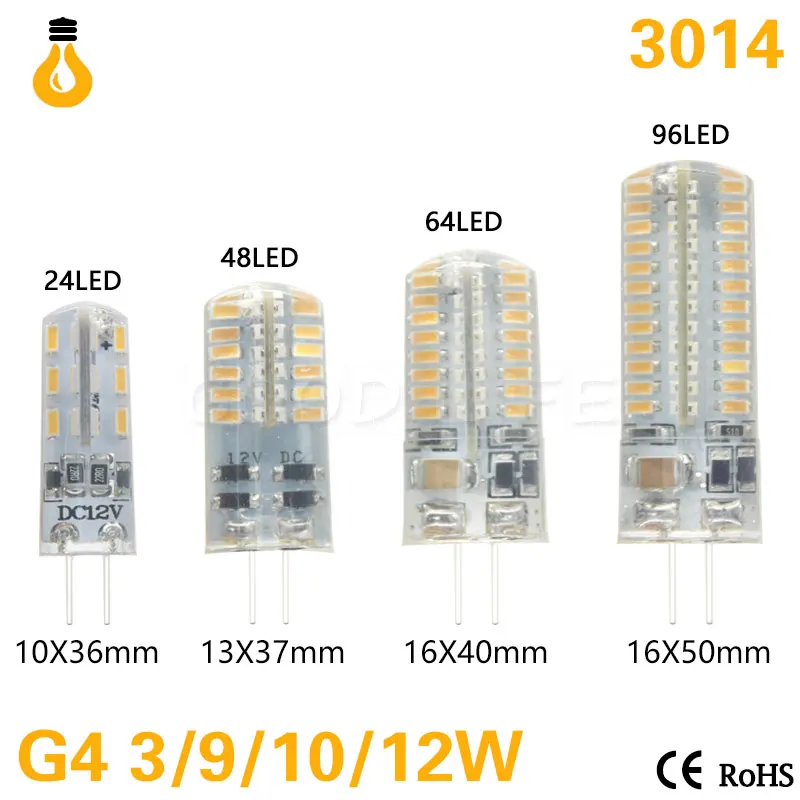 2835 3014 SMD мини G4 G9 Светодиодная лампа 220 В 3 Вт 5 7 9 12 лампада светодиодные лампочки