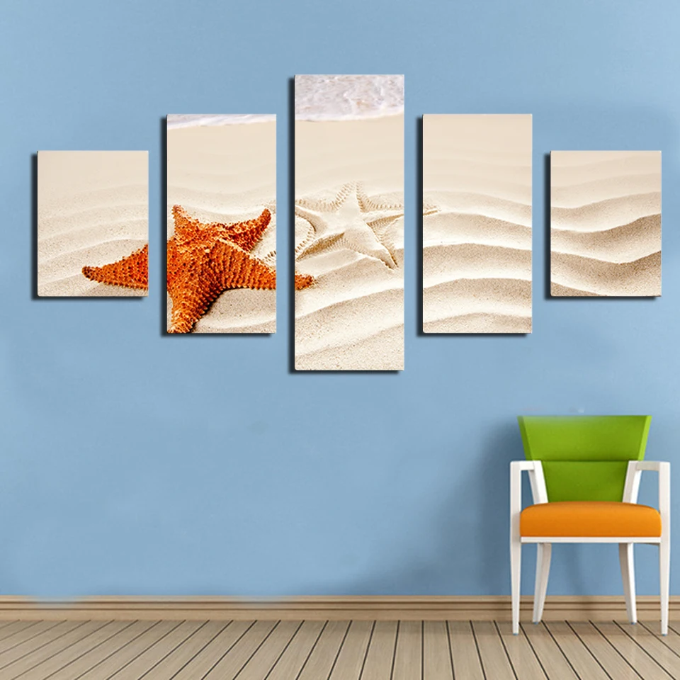 5 шт. красивые морские звезды берег лучшие пляжи в мире искусственная печать на