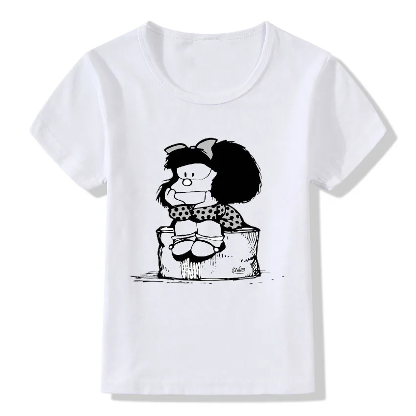 C2 Футболка с принтом «Toda Mafalda» г. крутая Детская летняя футболка с круглым вырезом и короткими рукавами милая футболка для маленьких мальчиков и девочек - Цвет: C2