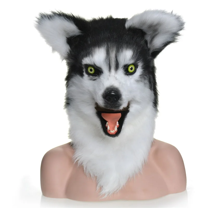 HuiTai Husky Хэллоуин и вечеринки специальная движущаяся маска для рта|Маски