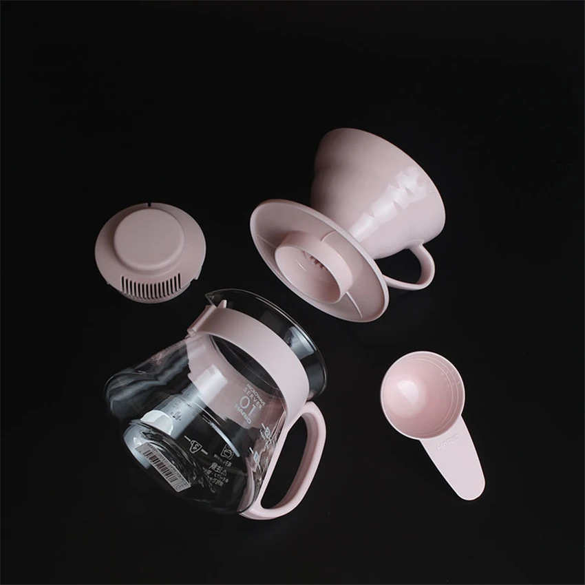 Кофейник с воронкой Hario V60 стиль капельная Кофеварка капсула Перманентный залейте горшок для заваривания кофе на 1-4 чашки принадлежности для кофе аксессуары