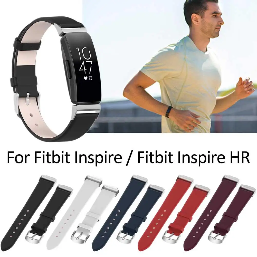 Подлинный кожаный браслет для часов Ремешок Для Fitbit Inspire HR фитнес-трекеры умный Браслет сменный Браслет ремешок