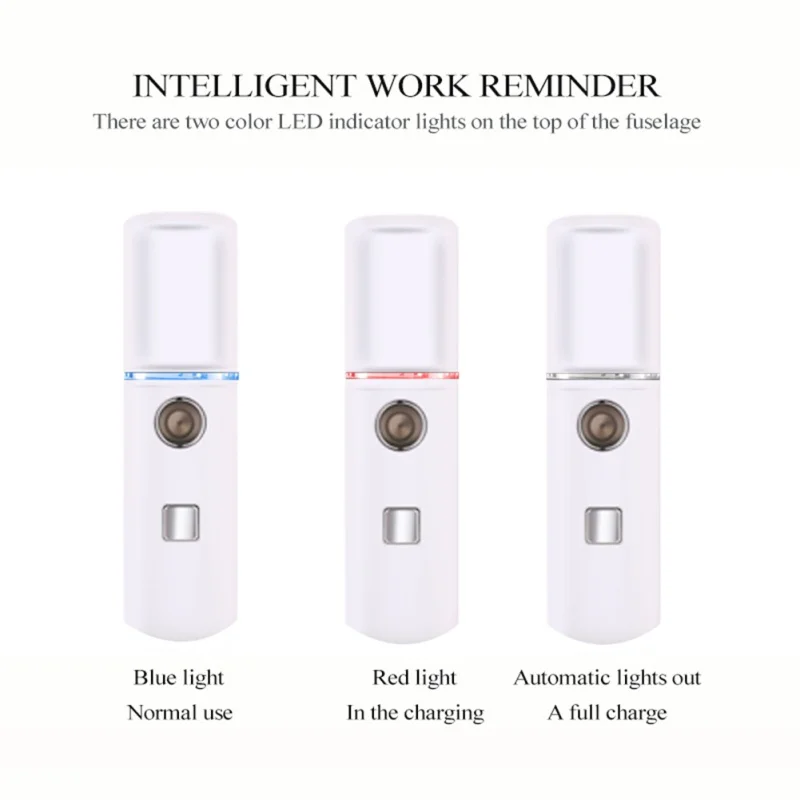 Нано распылитель тумана увлажняющий косметический инструмент USB зарядка