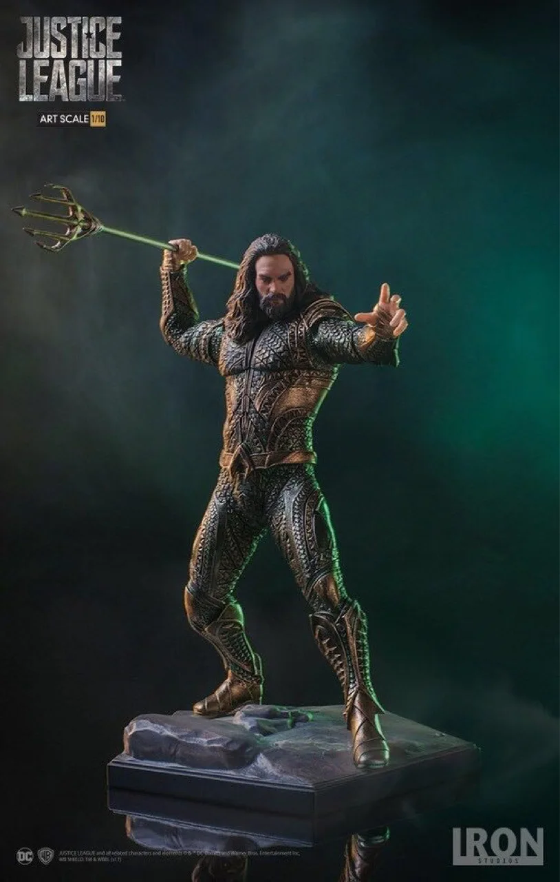 Железный DC Лига Справедливости Aquaman статуя экшн ПВХ Коллекционная фигурка