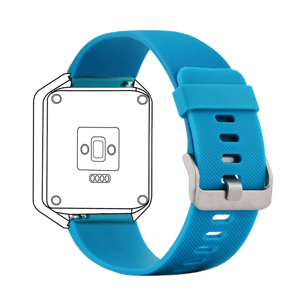 Сменный силиконовый ремешок для Fitbit Blaze band Браслет Смарт-часы маленького и