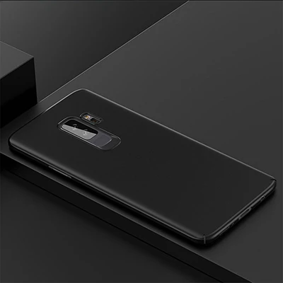 Ультратонкий матовый пластиковый чехол для телефона samsung Galaxy S8, S9 Plus, S7 Edge, чехол на заднюю панель s, чехол для samsung Note 8, 9, S9 - Цвет: Black
