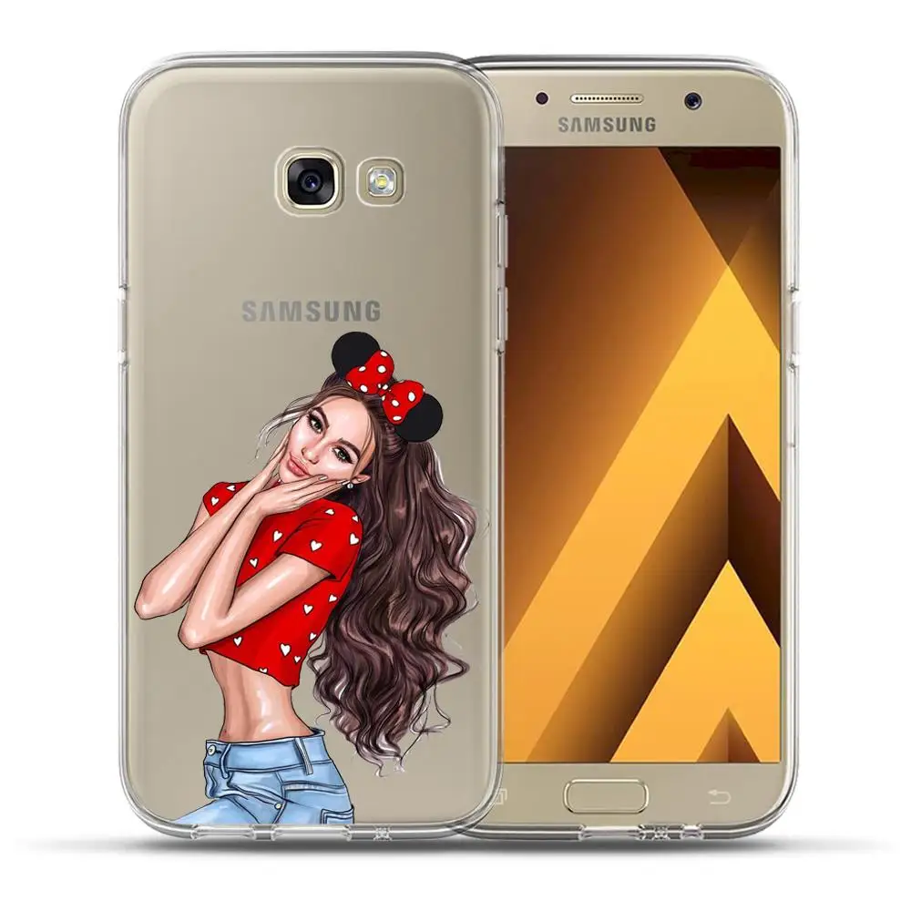 Для мам и детей, девочек бампер печати чехол для samsung Galaxy A50 A30 A70 A40 A10 A20 A60 A70 A6 A8 плюс A7 A9 Мягкий силиконовый чехол из ТПУ