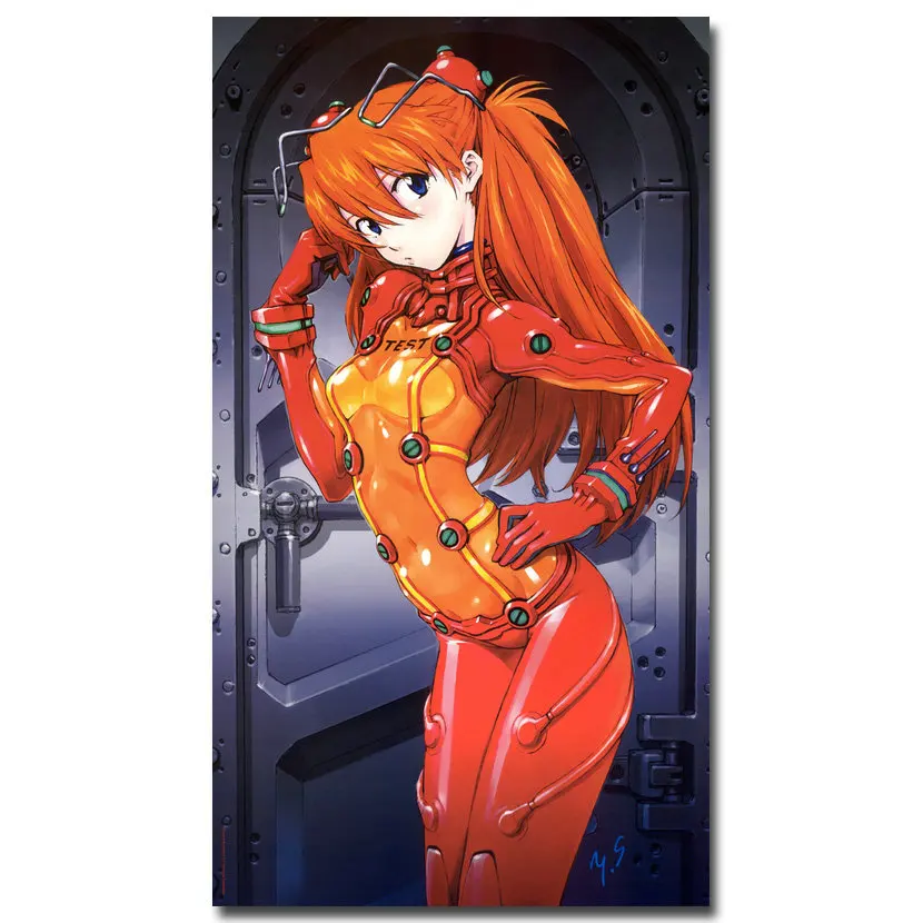 NICOLESHENTING Neon Genesis Evangelion Art Шелковый плакат 12x18 24x36 дюймов японское аниме Аянами Рей картинки для декора комнаты 027 - Цвет: Picture 2