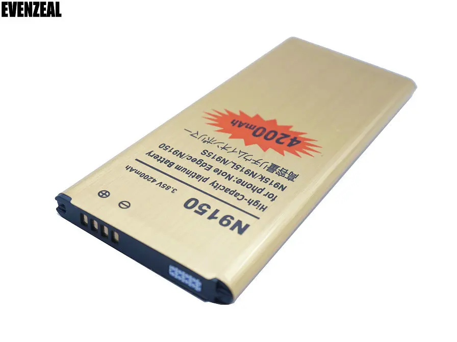 EVENZEAL 1x Высокая емкость Золотая аккумуляторная батарея для Samsung Galaxy Note Edge N915 N9150