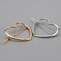 1 pcs metal ponytail holder with heart pentagramme hairclips women hair accessories for a half up hairstyle