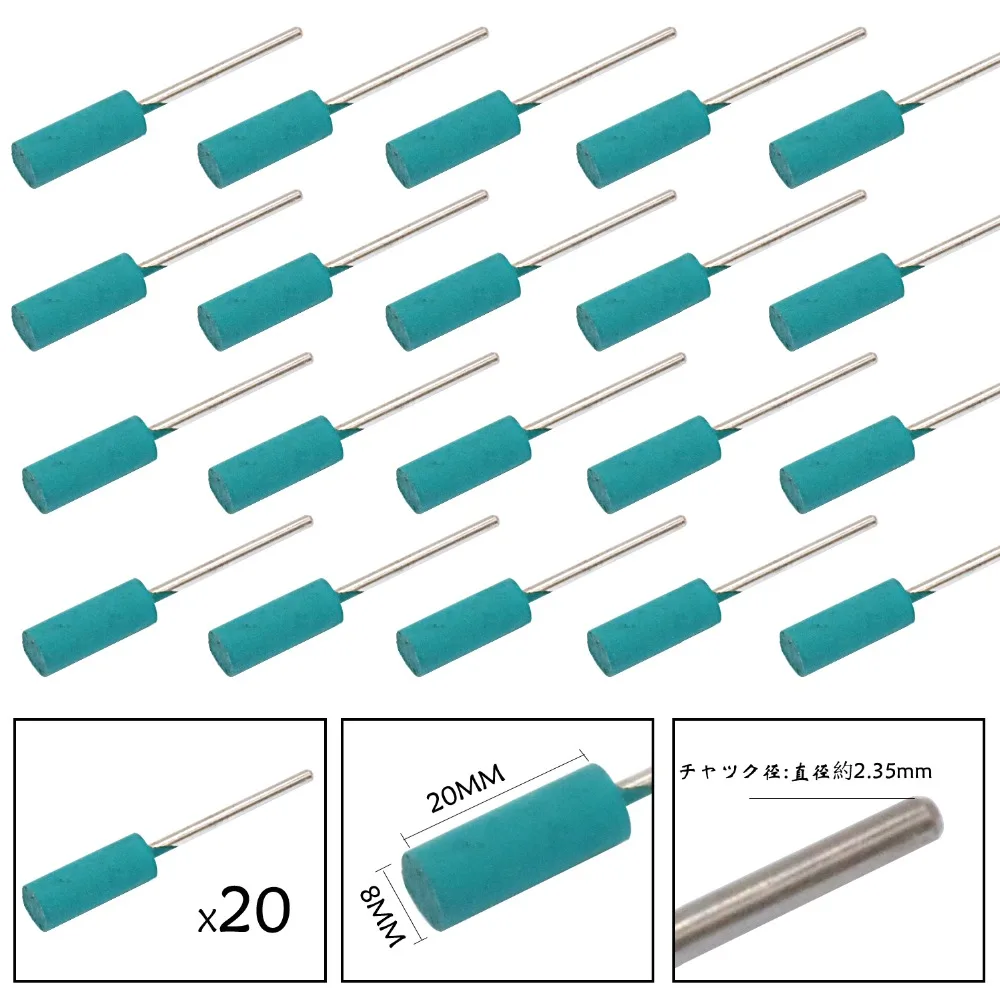 Фото Rubber Rotary Tools Polishing Burr Dremel Diamond-in-rubber Emery Polishing Bit Set - Fits Dremel - Metal, Glass, Stone, Tile №2