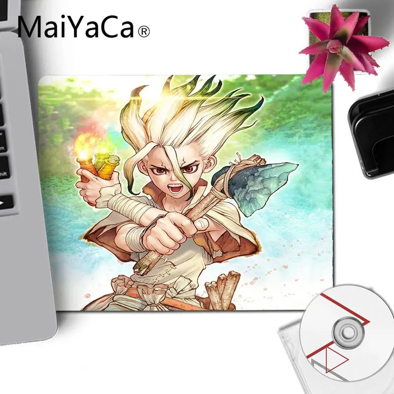 Игровой коврик для мыши ноутбука MaiYaCa с рисунком dr stone аниме нескользящий игровой