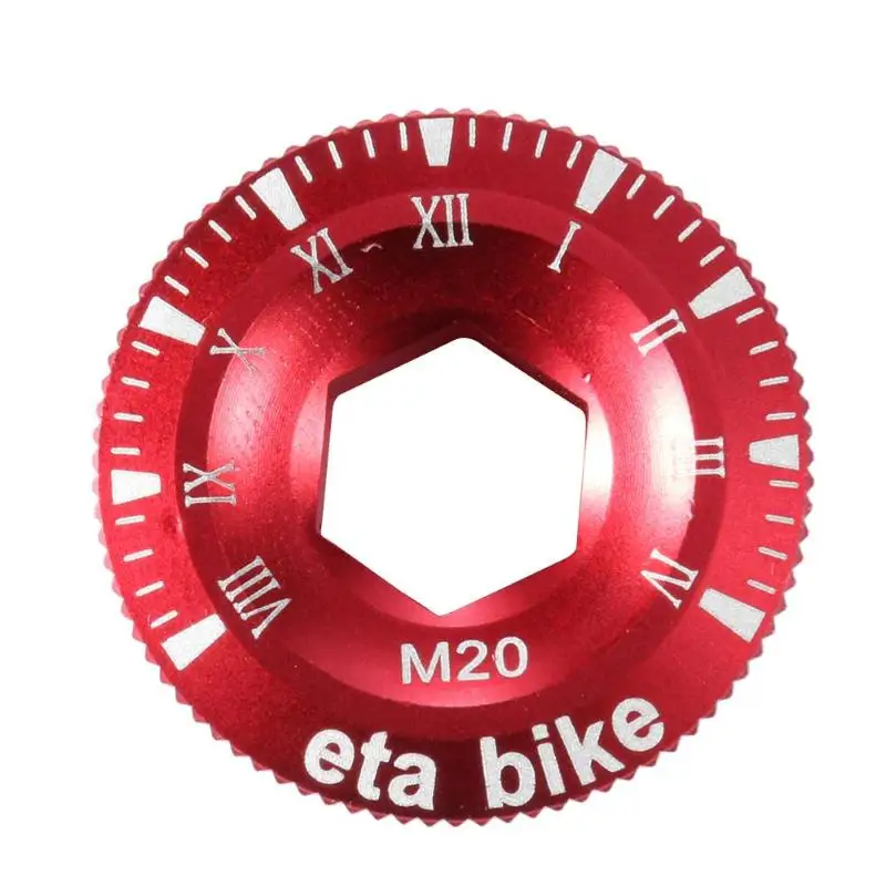 M20 Red Крышка шатуна винтовая крышка алюминиевый сплав шатун для велосипеда крышка для BMX MTB горный велосипедный фитинг 6 цветов - Цвет: M20 Red