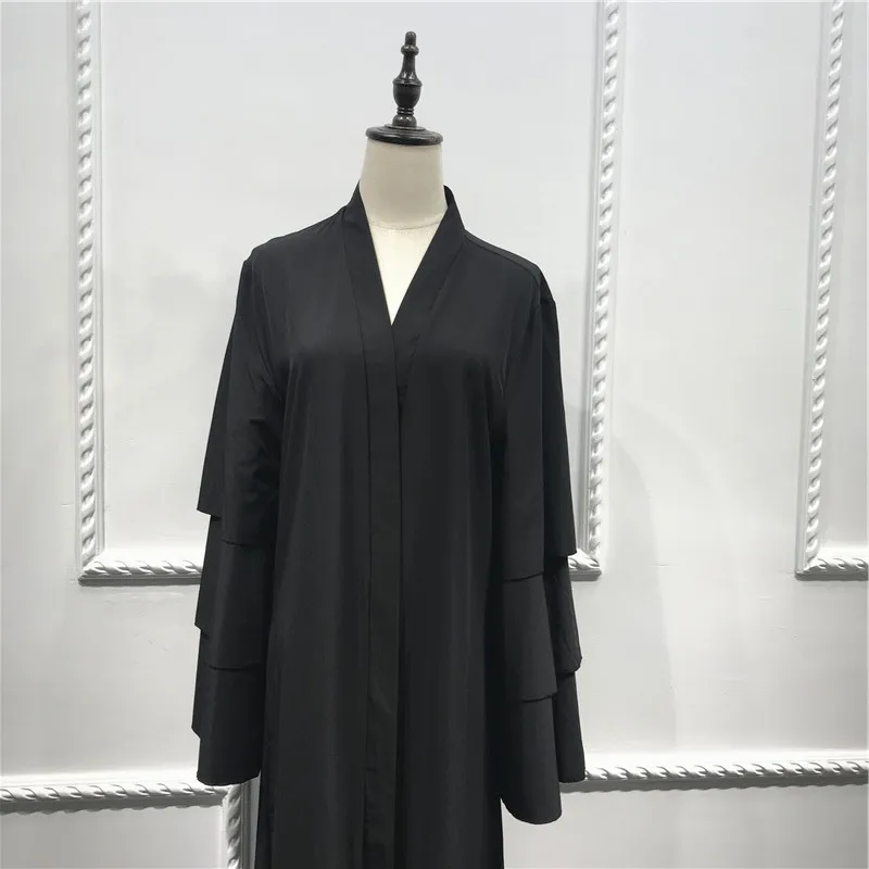 Мусульманский Tumpet рукав кардиган abaya Макси длинное платье, Роба Платья Туника кимоно Ближний Восток Рамадан арабский Исламская, молитвенная одежда
