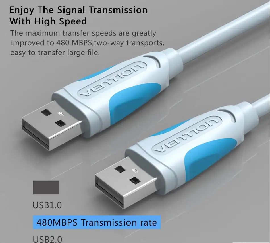 Vention USB-USB кабель Тип A папа-папа USB 2,0 кабель-удлинитель для радиатора жесткого диска Webcom USB2.0 кабель удлинитель
