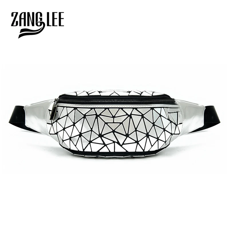 ZANG LEE Waist Pack Women Bag Fanny Trendy Women's Pockets Sports Outdoor Geometric Chest Bags Lingge Fashion | Багаж и сумки