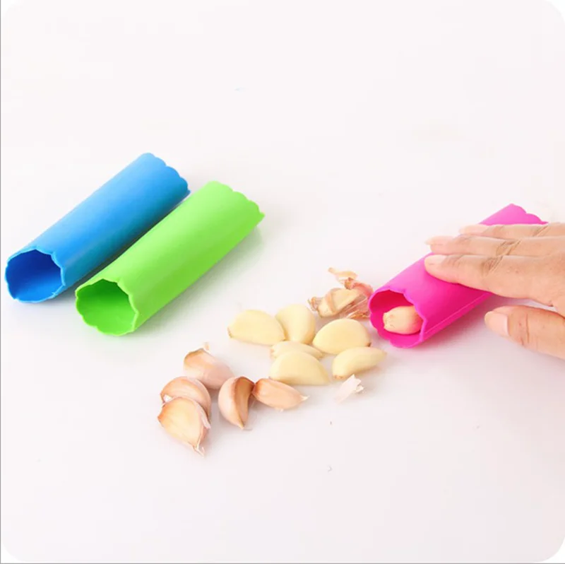 Простая в использовании силиконовая Овощечистка чеснока кожура практичный