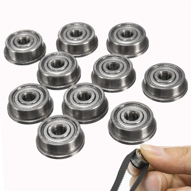 10 шт. фланцевые шарикоподшипники F623ZZ для 3D принтера 3x10x4 мм|metal bushing|bearing 3x10x4bearing
