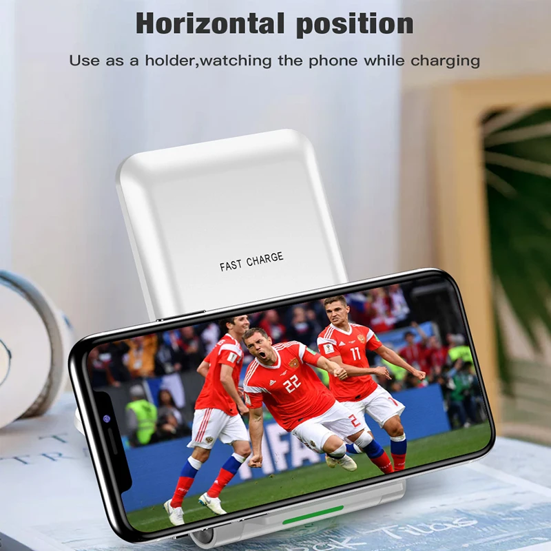 TOTU Qi Беспроводное зарядное устройство для iPhone Xs Max Xr X 8 Samsung S9 S8 Note 9 Phone