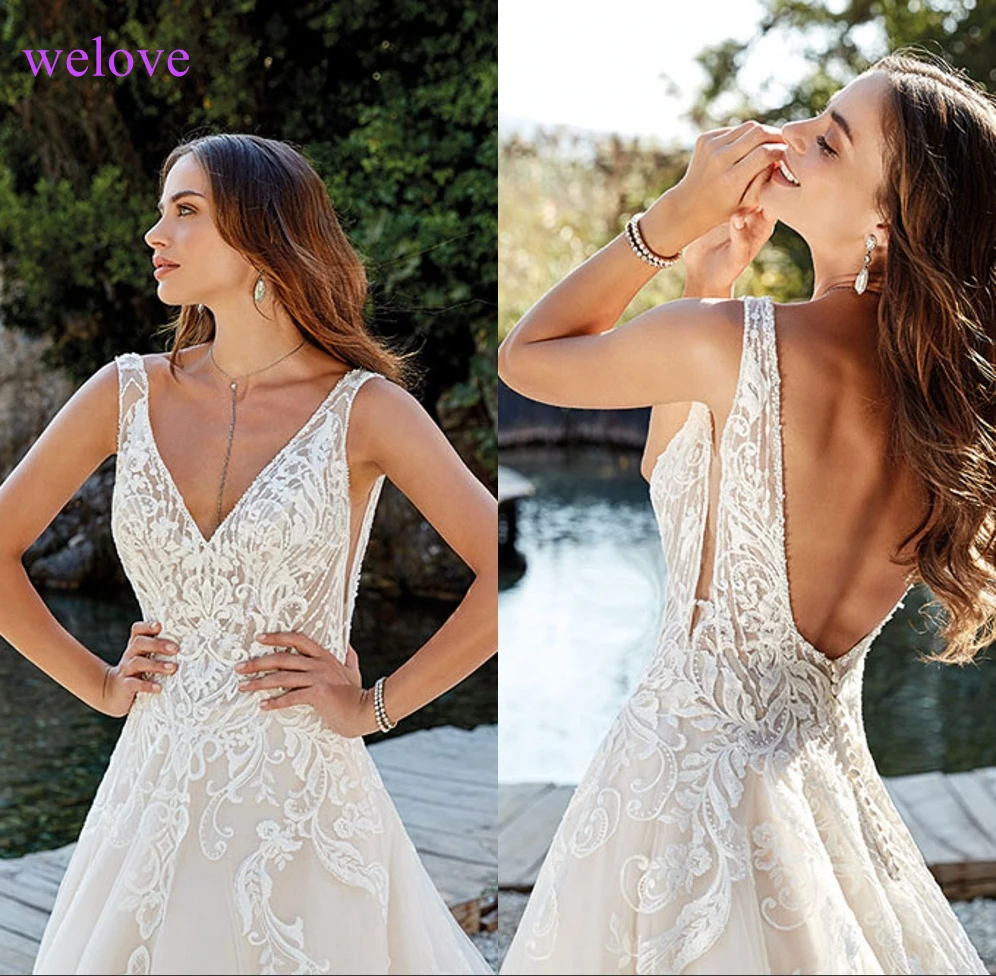 Vestido de Noiva Новое поступление 2021 летнее пляжное свадебное платье с лямками белого