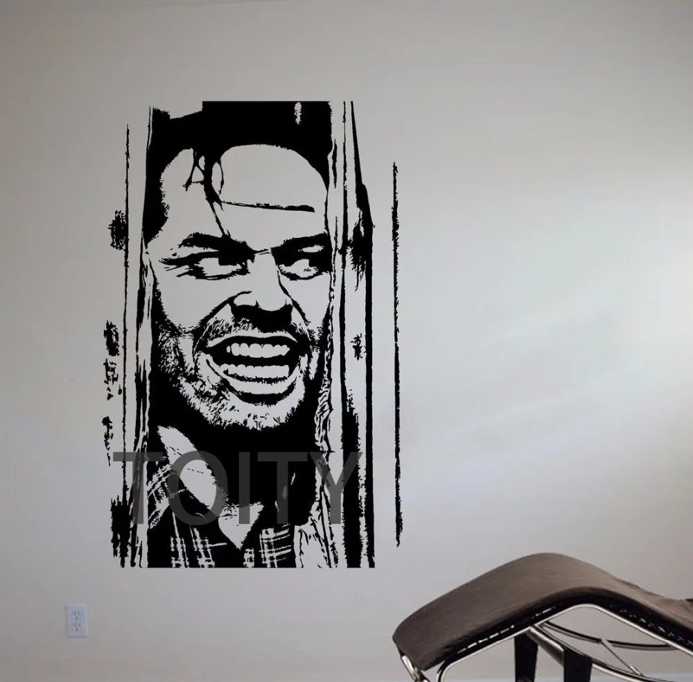 Джек Торранс Николсон стикер на стену фильм сияющая виниловая наклейка в