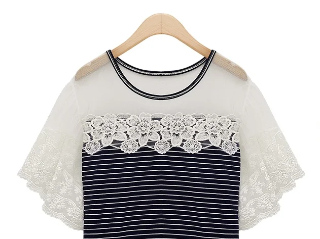 Черно-белая двойная вышитая Цветочная сетка шириной 8 5 см для украшения-QX HY | Дом и