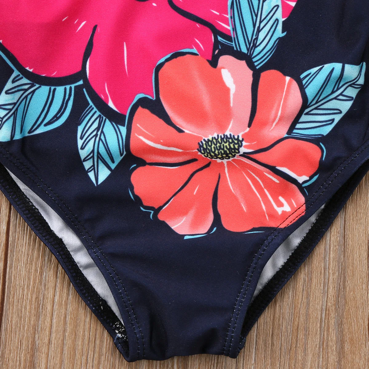 Toddler Kid Baby Girl Striped Floral Swimwear Swimsuit Bathing Sleeveless Bodysuit | Детская одежда и обувь