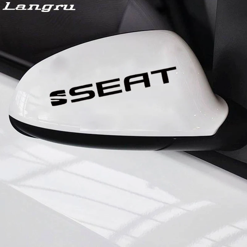 Виниловые наклейки Langru с спортивной ручкой для Seat Leon Ibiza Altea Cordoba Toledo Стайлинг