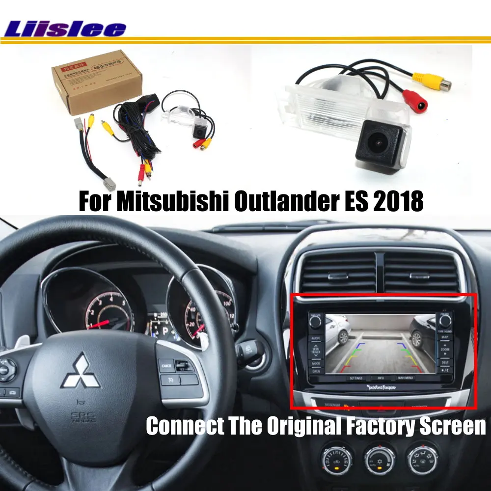 Liislee для Mitsubishi Outlander ES 2018 RCA и оригинальный экран совместимая камера заднего