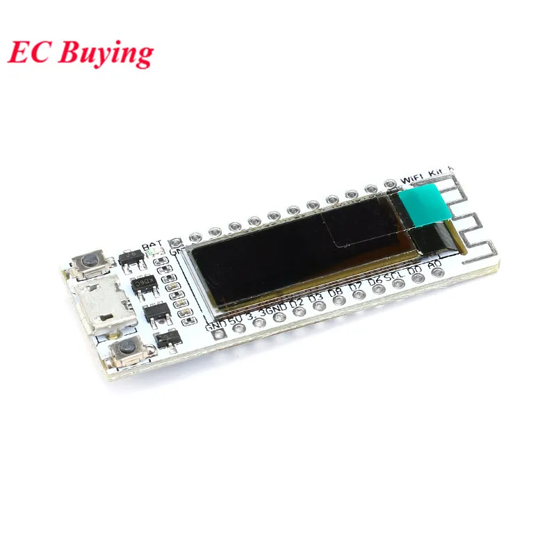 Макетная плата ESP8266 с Wi-Fi 32 Мб Flash Internet Things цифровой модуль CP2014 IOT OLED-экраном 0 97