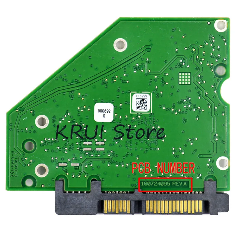HDD номер pcb платы: 100724095 REV A 6652 H