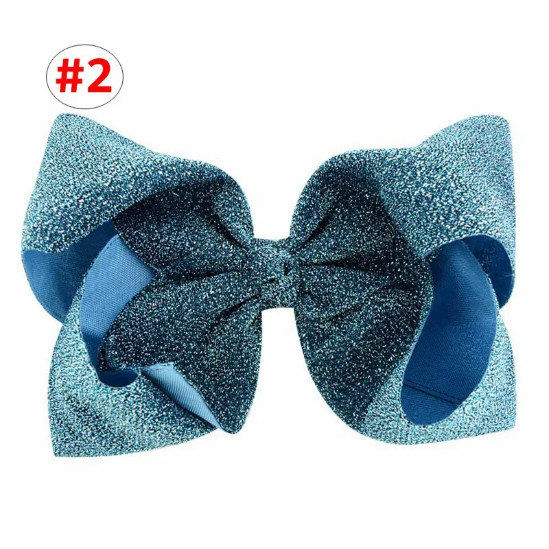 8-дюймовые сверкающие заколки для волос девочек 6 стилей детские тканевые Детские