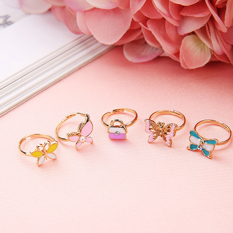 Набор из 36 разных цветов кольца для детей подарки маленьких девочек с коробкой