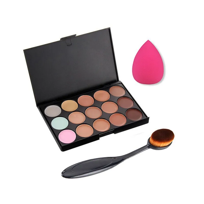 15 цветов консилер контурирующий макияж набор крем на основе профессионального