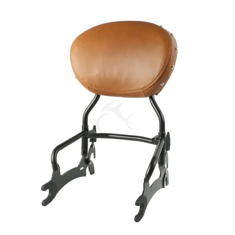 Мотоциклетная черная спинка Сисси бар для индийского плафа темная лошадь