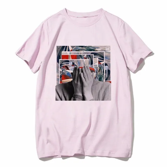 8 Vaporwave, Винтажная Футболка для женщин, Sad Girl, ретро, японское аниме, Мужская футболка, Harajuk, эстетическая Tumblr, топы, футболка - Цвет: 8