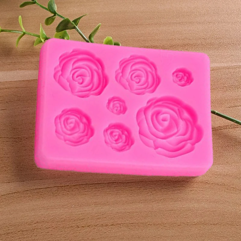 WALFOS Sugarcraft силиконовая форма в виде цветка розы помадка форма для торта шоколадная форма для торта свадебные украшения торта инструменты