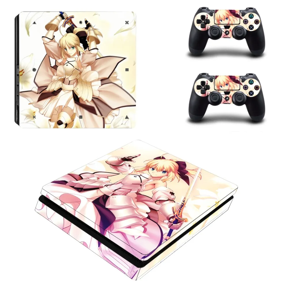 Виниловая наклейка с рисунком милой девушки Хацунэ Мику PS4 Slim Skin для консоли
