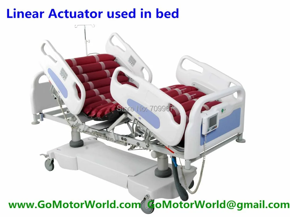4000N load 200mm stroke 5mm/sec speed 12V 24V DC linear actuator for medical hospital electric bed sofa | Обустройство дома