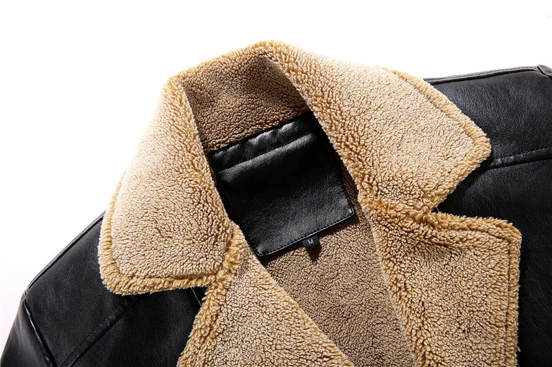 FGKKS, зимние мужские кожаные куртки, шуба, мужская повседневная куртка из искусственной кожи