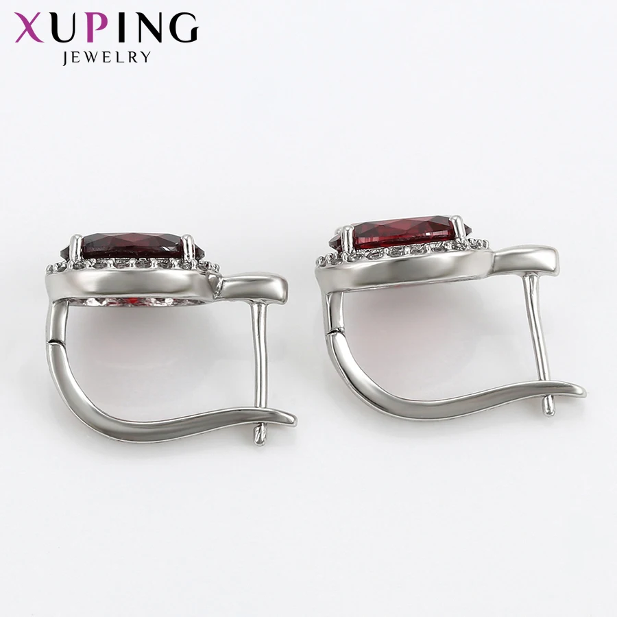 Серьги кольца Xuping красивые Разноцветные серьги для женщин и девочек подарки на