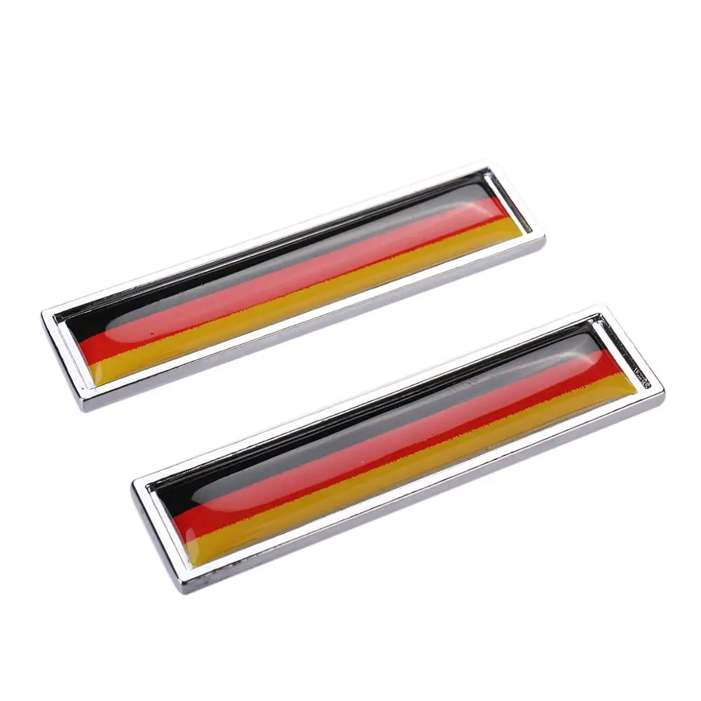 

1 Pair Country National Flag Germany Hot Metal Stickers Car Styling Motorcycle Accessories Badge Label Emblem Car Stickers