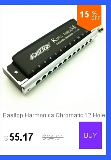 Easttop Хроматическая губная гармоника 12 отверстий 48 тон альт армоника специальный Рид хроматный рот Ogans Профессиональный музыкальный инструмент