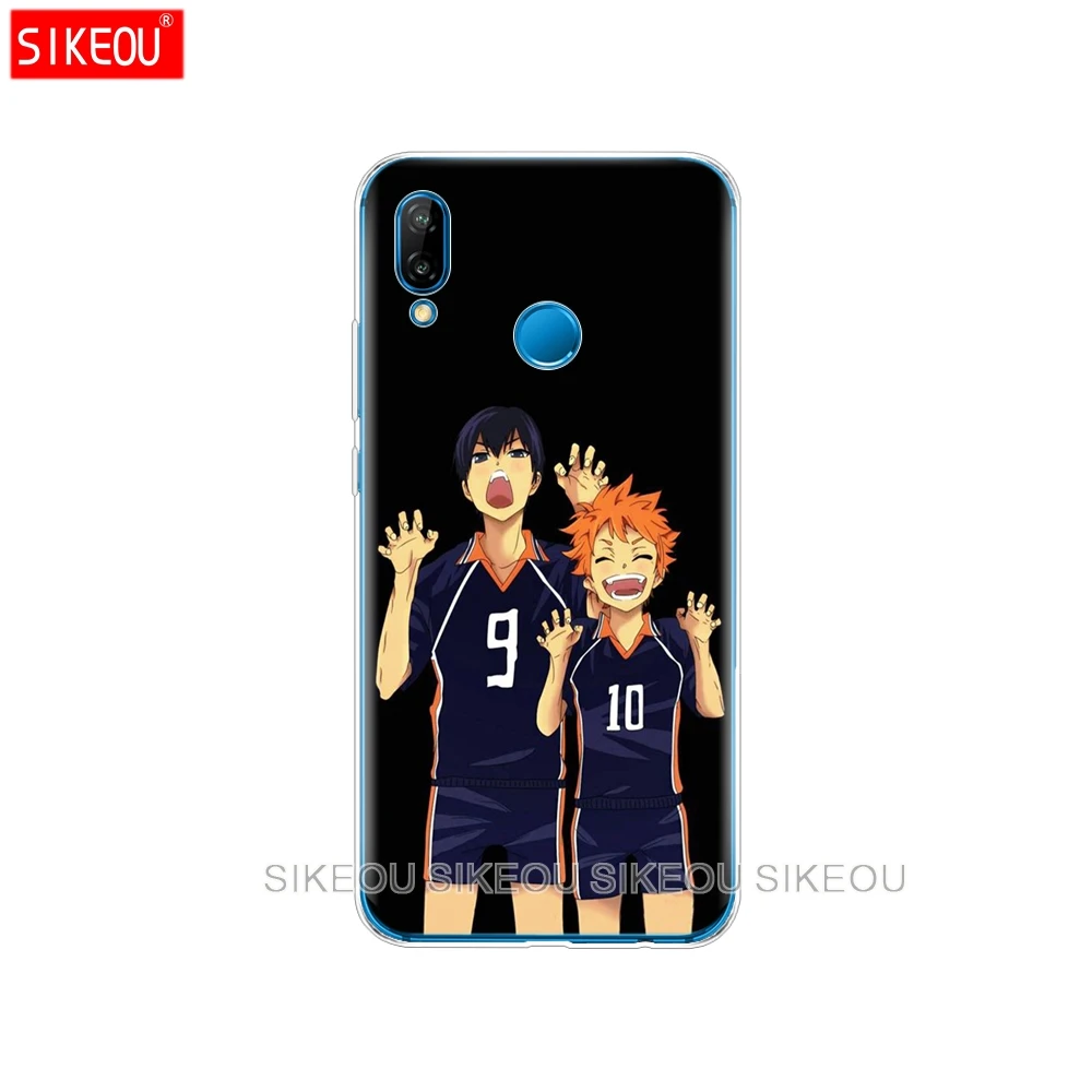 Силиконовый чехол для телефона Huawei P20 P7 P8 P9 P10 Lite Plus Pro 2017 p smart Haikyuu Hinata атаки Аниме