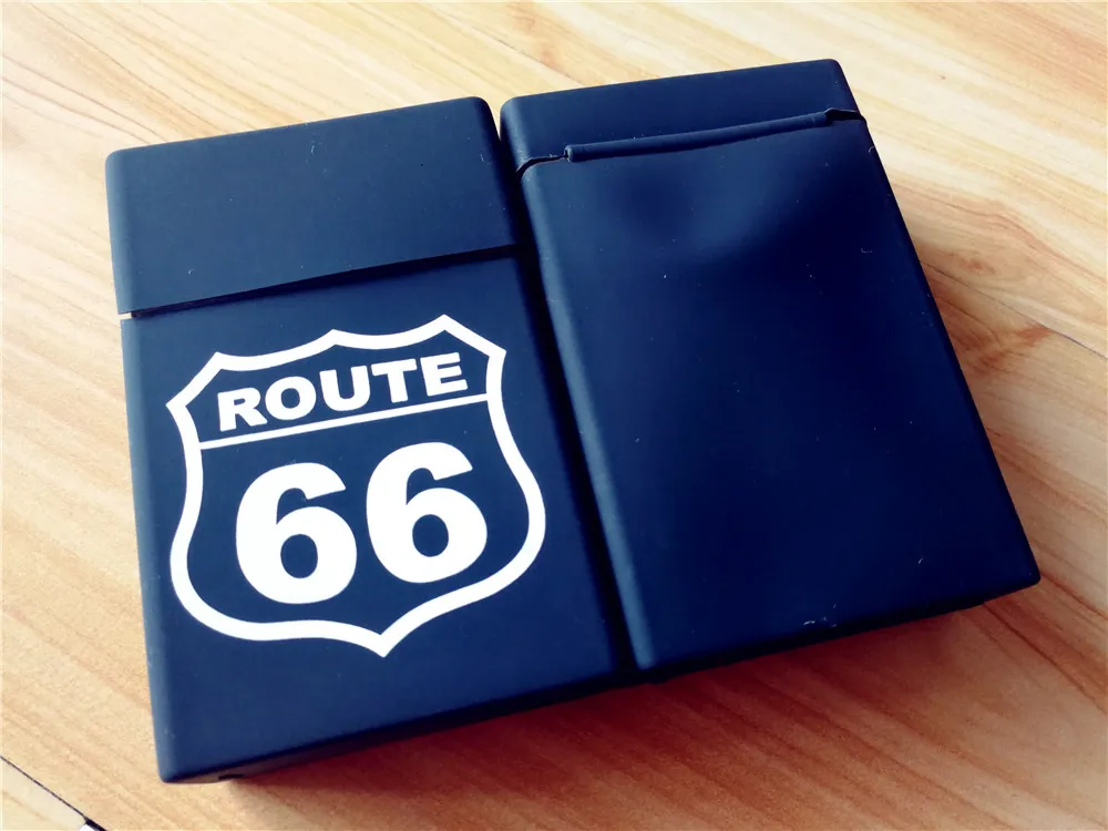 Модный мягкий резиновый чехол для сигарет U.S. Route 66 курения женщин и мужчин