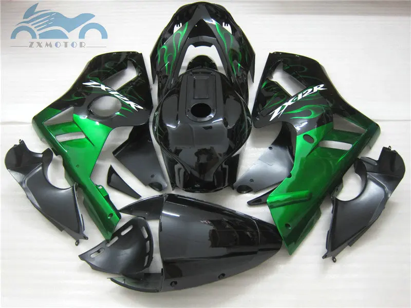 Комплект обтекателей для мотоцикла инъекций подходит KAWASAKI Ninja ZX12R 2000 2001