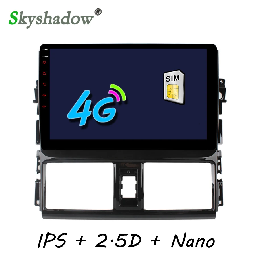 C500 + 2 Гб ОЗУ 4G SIM карта телефон GPS камера TPMS OBD Bluetooth радио Wifi для Toyota Vios/Yaris L 2013