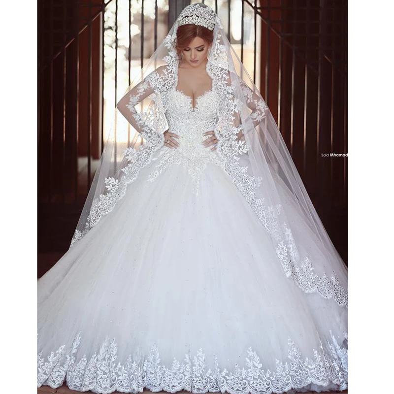 Винтажное свадебное платье с длинным рукавом кружевное 2019 | Свадьбы и торжества